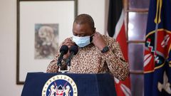 President Uhuru Kenyatta shares his latest Covid19 results during PG meeting with Jubilee MPs
