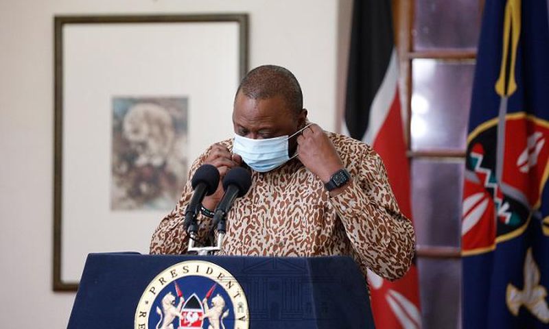 President Uhuru Kenyatta shares his latest Covid19 results during PG meeting with Jubilee MPs