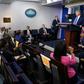 Response coordinator for White House Coronavirus Task Force Deborah Birx winced in her seat to the right of President Donald Trump