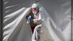 Russia reported a spike in new daily infections