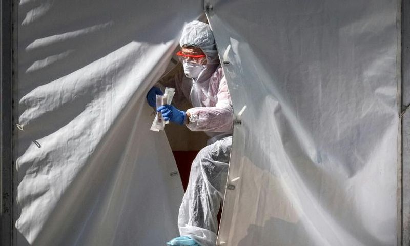 Russia reported a spike in new daily infections