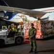 A cargo plane with  personal protective equipment sent by China to fight COVID-19 arrives in Mexico City on April 7, 2020