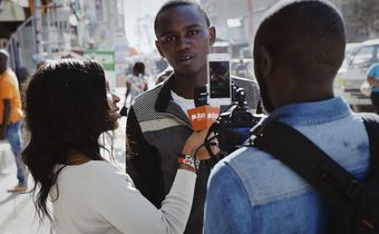 Pulse Live presenters during a live