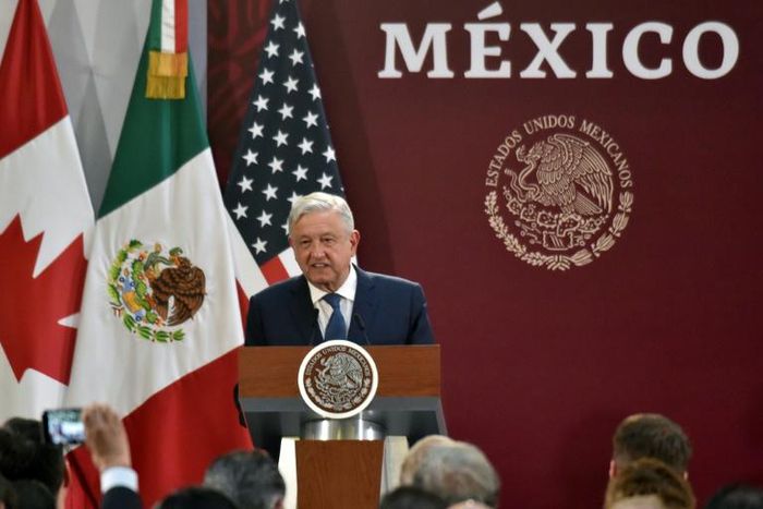 Mexico President Andres Manuel Lopez Obrador, pictured in December 2019, says it is important to meet Trump to get the new trade deal up and running