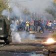 Chilean demonstrators clashed with riot police on May 18 during a protest against President Sebastian Pinera's government