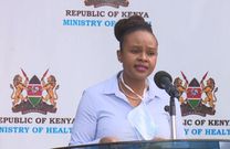 Dr.  Mercy Mwangangi at a press conference at Afya House on Sunday, 05 April 2020.