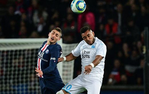 PSG's Marco Verratti and Marseille's Dimitri Payet -- the teams will meet in mid-September, early in the new French season