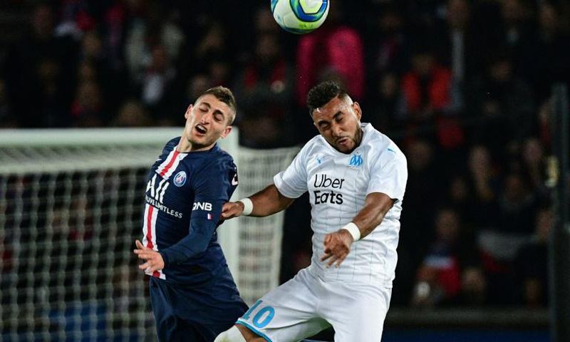 PSG's Marco Verratti and Marseille's Dimitri Payet -- the teams will meet in mid-September, early in the new French season