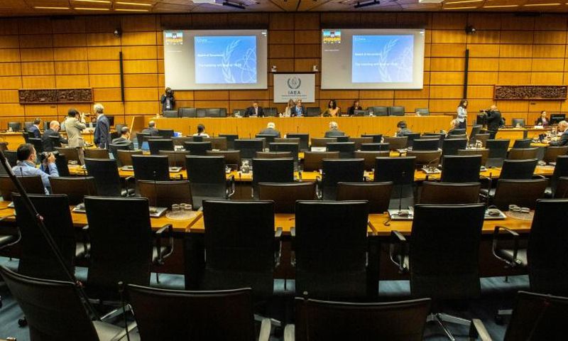 The IAEA's board of governors has passed a resolution urging Iran to allow its inspectors access to two sites