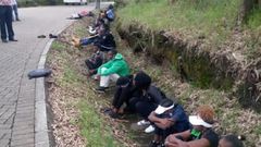 File image of youth arrested in Nakuru in the month of April at a time when Coronavirus Pandemic had disrupted normal life