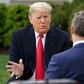 US President Donald Trump took part in a Fox News virtual town hall from the Rose Garden of the White House
