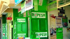 Various outlets providing M-PESA services