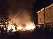 Active inferno at the cereals and mitumba sections of Gikomba Market on June 25, 2020
