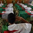 Algerians paid their respects before the 24 coffins of anti-colonial resistance fighters repatriated to Algiers by France before their burial