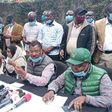 Bungoma Senator Moses Wetangula with politicians from Ford-Kenya party during a recent press briefing