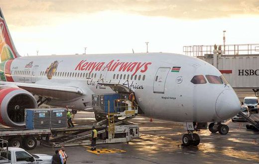File image of a Kenya Airways Boeing 787 Dreamliner