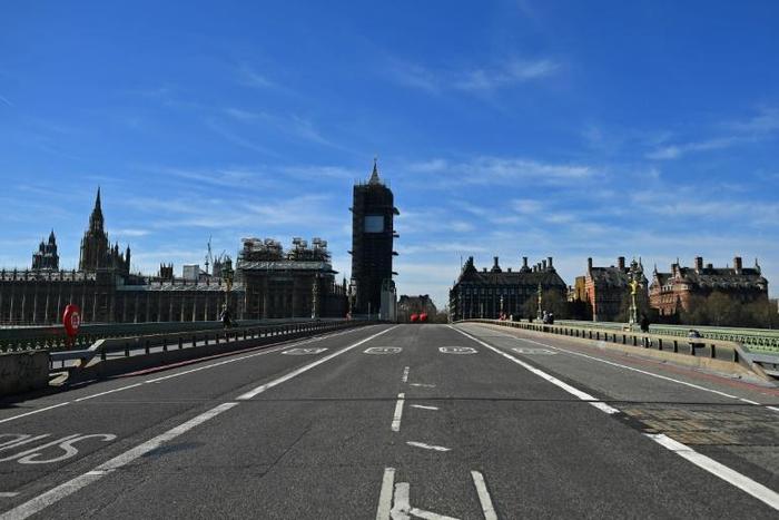 Many of London's streets were deserted following the introduction of the new measures