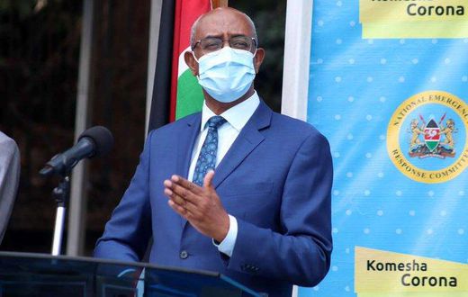 Health CAS Rashid Aman during a past Covid-19 press briefing. The Ministry of Health has advised persons living with Sickle Cell Anemia to stock up on their medication