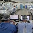The intensive care unit for coronavirus patients in the Gilberto Novaes Hospital in Manaus, Brazil, on May 20, 2020