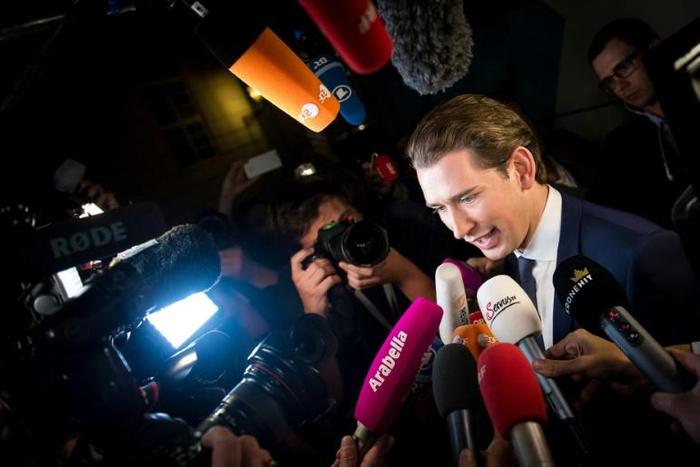 Austria's Foreign Minister and leader of Austria's centre-right People's Party (OeVP) Sebastian Kurz was buffeted by a graft scandal a year ago