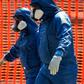 Russian army specialists outside a nursing home in the Lombardy region, the epicentre of the coronavirus outbreak in Italy