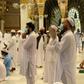 Worshippers pray at the Prophet's Mosque in the holy city of Medina after Saudi authorities allowed it to reopen at 40 percent capacity