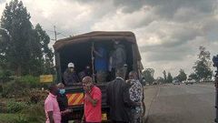 64 people arrested while attempting to sneak into Nairobi at Bluepost road block