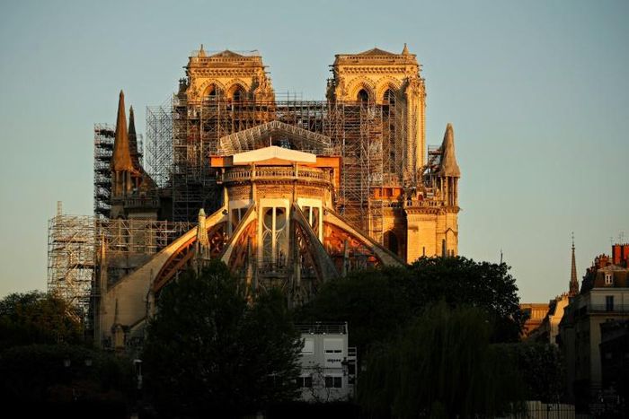 Notre-Dame was partly destroyed by fire in April last year