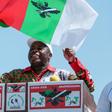 Evariste Ndayishimiye, seen here on the campaign trail, has been declared victor of Burundi's presidential elections
