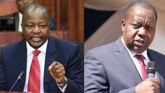 Interior CS Fred Matiang'i and Health CS Mutahi Kagwe