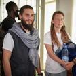 Luca Tacchetto and Edith Blais appeared slightly disoriented when they landed in Bamako