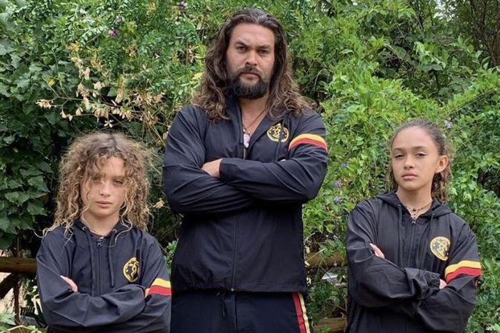 Jason Momoa Is Playing Gym Teacher to His Kids