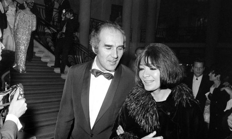 Michel Piccoli and second wife singer Juliette Greco in Paris in 1967