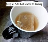 Making Kenyan masala tea using teabag Step 2