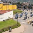 Empty: The bus station in the Rwandan capital Kigali after the government imposed a travel ban