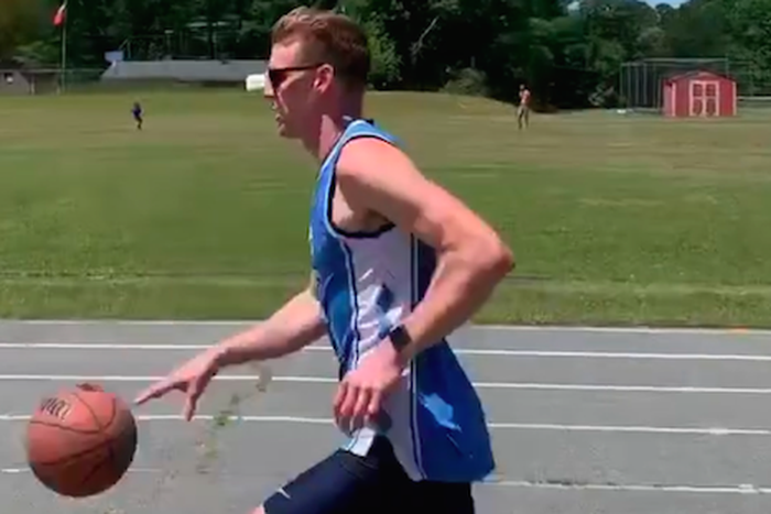 Guy Sets Record for Fastest Mile Dribbling a Ball