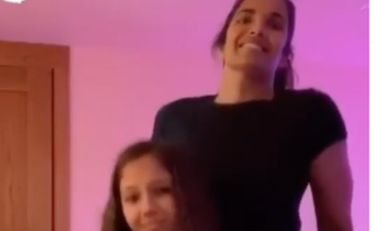 Padma Lakshmi Twins With Daughter In TikTok Dance