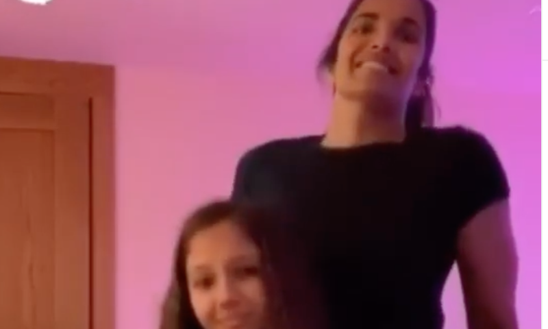 Padma Lakshmi Twins With Daughter In TikTok Dance