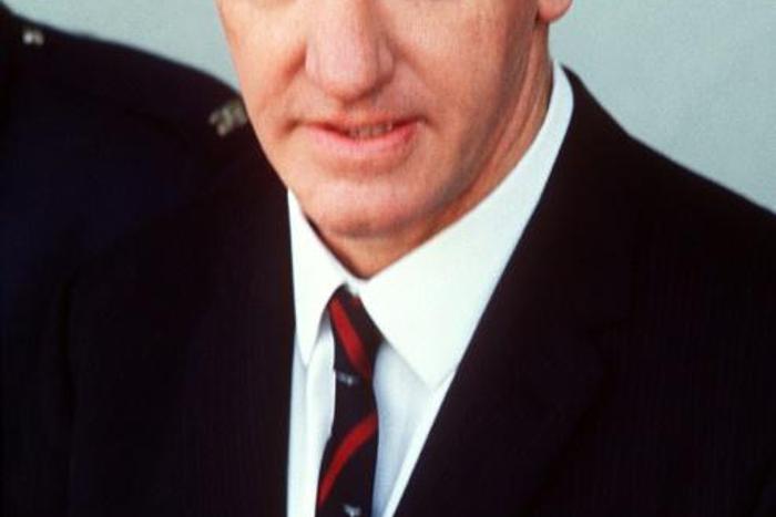Ian Smith, the former leader of rebel Rhodesia, pictured in July 1971