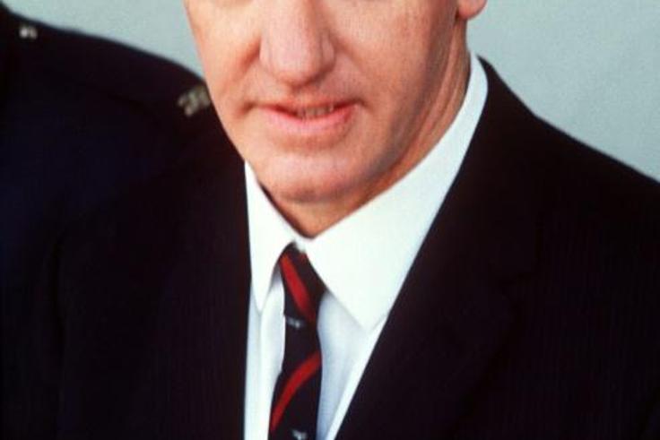 Ian Smith, the former leader of rebel Rhodesia, pictured in July 1971