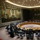 The UN Security Council usually meets in this room at the world body's headquarters in New York, but members met via videoconference because of the coronavirus crisis