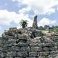 A carved bird in standstone temporarily left an on-site museum to take up its rightful place in the Great Zimbabwe ruins, symbol of an African culture