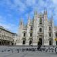 Italy's epicentre of the global outbreak admitted it was experiencing a "constant and progressive increase of the deceased awaiting cremation;" pictured is file image of Milan from March 31, 2020