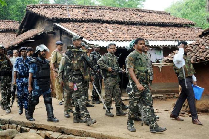There are large numbers of Indian troops fighting Maoist rebels in central India