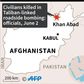 Map of Afghanistan locating an attack reported Tuesday