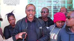 Michael Munene addressing journalists