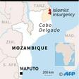 Map of Mozambique, showing districts of Cabo Delgado province affected by the Islamist insurgency
