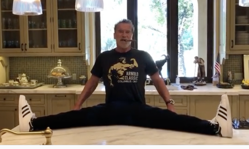 Arnold Shows Off His Flexibility in New Video