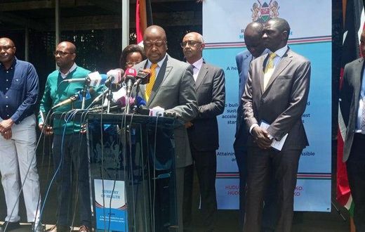 Ministry of Health Director General Dr Patrick Amoth directs Governors to stop announcing cases of coronavirus