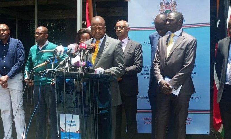 Ministry of Health Director General Dr Patrick Amoth directs Governors to stop announcing cases of coronavirus